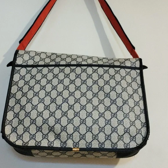 Gucci Blue Messenger Bag/Wallets Authentic Vintage - Picture 2 of 16